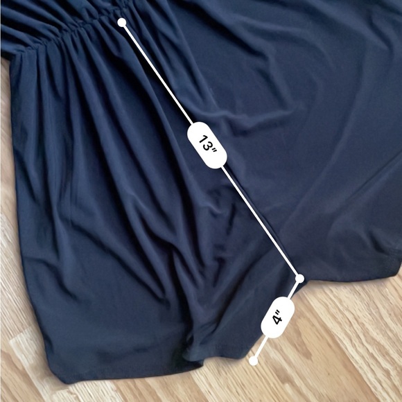 Pinc Romper Jumpsuit shorts black size medium flowy sleeveless elastic waist - Picture 9 of 11